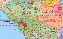 detail 2 of Postcode map Italy