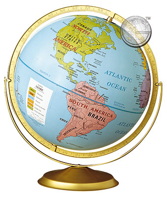 preview one of 16 Inch Starter Globe, Swing Meridian Mtg.
