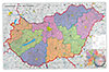 Postcode map Hungary