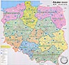 Postcode map Poland