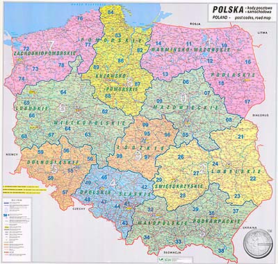 preview one of Postcode map Poland