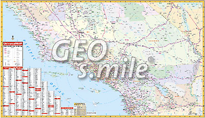 preview one of California Southern Wall Map