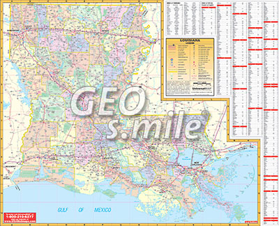 preview one of Louisiana Wall Map