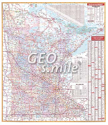 preview one of Minnesota Wall Map