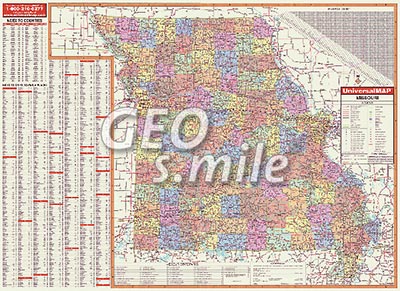 preview one of Missouri Wall Map