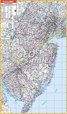 preview one of New Jersey Wall Map