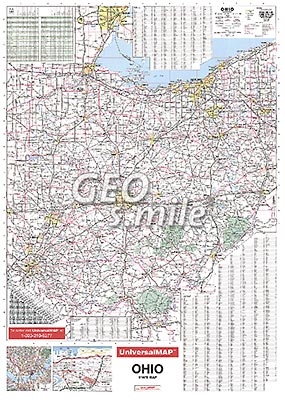 preview one of Ohio Wall Map