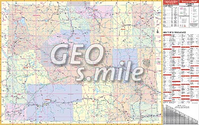 preview one of Wyoming Wall Map