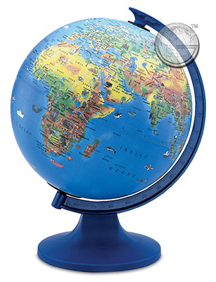 preview one of Globe 4 Kids - Model 12532 (Blue Ocean) - Illuminated
