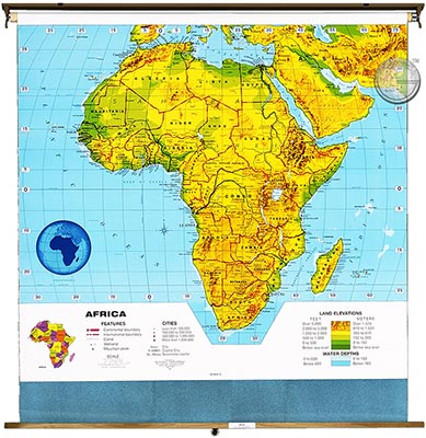 preview one of Africa - Physical Political Map