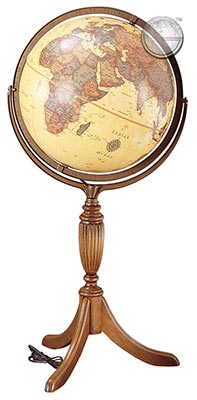preview one of Hanover Globe, antique, illuminated