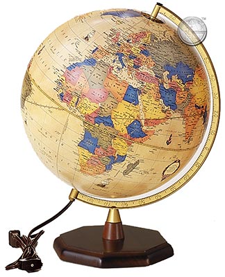 preview one of Huntington Globe, antique, illuminated