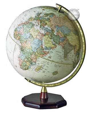 preview one of Huron Globe, antique, raised relief