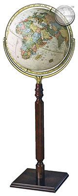 preview one of Lewis Globe, antique, raised relief