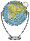 COLUMBUS DUORAMA Illuminated Globe Model 217782