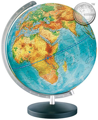 preview one of COLUMBUS DUPLEX Illuminated Globe Model 402641