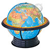 12 Inch Physical Political Globe, Horizon Ring
