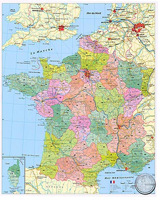 preview one of Departmentmap France